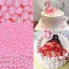 Articoli per feste 50 g di perle di zucchero rosa colorate commestibili Palline di perle per dolci cosparse di materiale decorativo