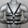 BHs Sets Gay Rave Harness Kunstleder Herren Dessous Nachtclubwear Schulterkörper Brust Muskelgürtel Männliches Kostüm Riemen Sexspielzeug für Männer