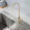 Robinets de cuisine purificateur d'eau potable directe, robinet à filtre doré pour systèmes d'osmose inverse