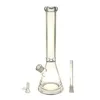 Glass Hookah Bong/Rig/Bubbler Höjd: 16 tum (50*9 mm) med downstem och Glass Bowl GB027B