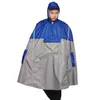 Impermeabili Qian Impermeabile portatile Poncho da esterno per uomo e donna Zaino Design riflettente Copertura antipioggia da viaggio per arrampicata in bici