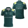 T-shirts pour hommes pour hommes Tshirt Hot Aston Martin F1 nouveau polo de l'équipe pour hommes Formula One Racing Fan Top costume de course Mesh Tech tissu