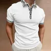 Мужские поло, модная рубашка-поло с 3d однотонным принтом, свободная мужская одежда больших размеров, летние повседневные уличные топы с короткими рукавами