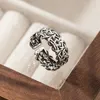 Bagues de cluster YIZIZAI Unique Multi-couche Creux Croix Bague Pour Femmes Mode Géométrique Doigt Personnalisé Parti Punk Bijoux Femme