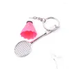 Keychains 30pcs Badminton Keychain Gift Keyring Mini Crafts Cartoon