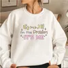 Sudaderas para mujer es yo hola soy el problema sudadera anti héroe taylor midnights inspirado ts ts álbum y2k crewneck sweashirts