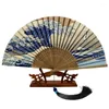 Decorative Figurines Craft Fans For Men And Women Vintage Day Hand Folding Fan Carry Bamboo At All Times