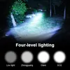 Other Lighting Accessories Waterproof Bike Light LED Front Bicycle Headlight Rechargeable 4 Modes Safety Night Cycling Lamp with Battery Pack Charger YQ240205