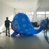 wholesale 2 m High Colorful Inflatable Balloon Whale With Strip For City Show Decoration