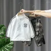 Kledingsets Kinderjongen Lente camouflageset Mode en herfstsweatshirt tweedelig