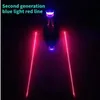 Autres accessoires d'éclairage Lumière de vélo Feu arrière laser multicolore LED Avertissement de sécurité Feu arrière de selle d'équitation Feu arrière de vélo Avertissement de sécurité rapide YQ240205