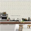 Wallpapers Geometric Grid Self Adhesive Peel And Stick Flower Leaves Contact Paper For Wall Renovation Furniture Sticker 231220 Drop Dhfjr