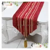 Table Runner Proud Rose European Chenille Decor Custom Tea Cloth High-Grade Bed Flag Pendant Y200421 Drop Delivery Home Garden Texti Dh9Ox