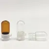 Depolama Şişeleri 10 PCS Mini Amber Cam Esansiyel Yağ Boş 2ml Kozmetik Konteyner Örnek Flakonlar Özü Sıvı Parfüm için Gözyaşı Kaplı