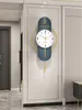 Zegary ścienne 72x35 cm duże nordyckie luksusowy zegar huśtający nowoczesny design salon zegarek cichy żelazny wiszący wystrój domu