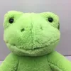 Kawaii 40cm Green Frog Plush Toys Stuffed Animals Doll Baby Kids Children Girls Boys Adults Birthday Gifts Home Desk Room Decor 240123