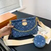 24 kobiety Klasyczne Pochette powinny być torby 3 w 1 przekątna torba crossbody dla kobiet luksusowa designerska torebka uchwyt na karty na zewnątrz portfel podróży 24 cm