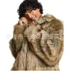 Mens Fur Coat Designer Long Thickened Warm Windbreaker Fashionable Casual Winter Wear CUD8