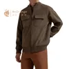 Mensjackor Winter Loro Soft Camel Hair Pilot Jackor Piana Piana