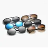 Lunettes de soleil TGCYEYO Mode Steampunk Hommes Large Bord Ski Lunettes Dames Classique Vintage Spectacle Cadres 97040