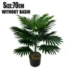 Decorative Flowers 50-85cm Nordic Simulated Green Plants Artificial Palm Tree Tropical Outdoor Garden Decor Home Room Office