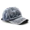 Ball Caps Distressed Ripped Denim Baseball Cap voor mannen vrouwen Retro klassieke katoenen Trucker Hat Unisex stijl