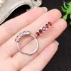 Cluster Rings CoLife Jewelry 925 Silver Garnet Ring 5 Pieces Natural VVS Grade For Girl Birthday Gift