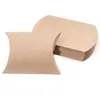 50 stuks kraftpapier kussen doos bruiloft geschenk bonbondoos familiefeest verjaardagsfeestje geschenk papieren zak 240205