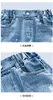 Kids Jeans for Girls Big Teens Girl Wide Leg Jeans Kids Girls Denim Hole Pants Children Outwear Long Trousers Girl Clothing 2-18 240118