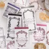 Pcs/pack Vintage Baroque Border Decorative Material Paper Hand Made Scrapbooking Junk Journal Background Memo Pad