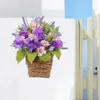 Decorative Flowers Flower Hanging Basket High-quality Artificial For Front Door Wedding Home Decor Indoor