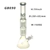 Glass Hookah Bong/Rig/Bubbler Height：19inch with perc add downstem and Glass Bowl GB090