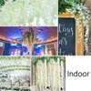 36 Packs Wisteria Artificial Flowers Wholesale For Home Wedding Decoration Hanging Artificial Flowers Wisteria Garland Ivy Vine 240130