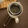 Infusore per tè in acciaio inossidabile Filtro riutilizzabile per perdite di tè Filtro per teiera Diffusore di spezie per caffè a forma di orecchio singolo con manico 240118
