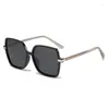 Zonnebril Dames Gepolariseerd Vierkant Mode UV400 Zonnebril TR90 Anti-glare zonnebril Oversized Vintage Damesbril