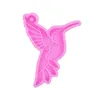 Baking Moulds Hummingbird Silicone Mold DIY Mirror Epoxy Keychain Pendant Clay Soft Pottery Plaster Hand Tools