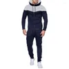 Men's Tracksuits Casual Hooded Sweatshirt Sports Pants Suit Korean Social Luxury Set 2 Piece Pullovers Harajuku Vintage Fashion Clothing