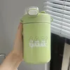 Water Bottles Simple Double Drinking Insulation Bottle Female Food Grade 316 Stainless Steel Coffee Keep Cold Cup Portable Thermos Straw