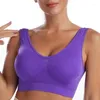 Sutiãs sexy mulheres sutiã plus size sem costura respirável sutiã fio livre bralette roupa interior confortável ativo acolchoado colheita topo