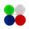 Andere rookaccessoires 60 mm ronde plastic tabakskruidenslijpers 3-laags tabaksmolen Sigarettenbreker Geschikt voor droge kruiden Kleur Ra Dhqks