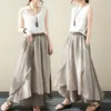 Skirts Arrival 2024 Spring Summer Arts Style Women Elastic Waist Loose Asymmetrical Long Patchwork Cotton A-line C791