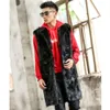 Designer Faux Fur Vest Jacket Artificial Thickened and Warm Mens Long OA13