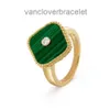 Классическое кольцо Van Clover Clef с бриллиантами, кольца-бабочки, обручальные кольца женщины, мужчины, кольцо любви, золотое, серебристое, хромированное кольцо с сердечком, подарок на День Святого Валентина
