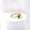 Clusterringen LUXUKISSKIDS Charms Vinger voor vrouw Roestvrij staal Luxe mode-ring Groene steen Duidelijk witte CZ-verlovingssieraden