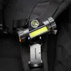 Mini Flashlight Portable Light Tactical Outdoor Camping Hiking Tools EDC Molle 25mm Backpack Strap Clip USB Rechargeable LED 240126