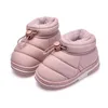 Baby Girls Winter Warm Boots Kids Boys Outdoor Snow Shoes Lovely Thicken Plush Shoes Children Indoor Home Boot Fashion Shoes 240129