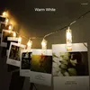 Strings ANBLUB 1.5M 2M 3M Po Clip Holder LED String Lights For Christmas Year Party Wedding Home Decoration Fairy Battery