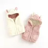 04 Jahre Baby Mädchen Weste Mantel Niedlichen Kaninchen Mode Jacke Für Weste Mit Kapuze Herbst geboren Outwear Kinder Kleidung 240130