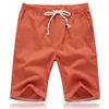 Herren Shorts 2024 Sommer Leinen Schnürung Große Tasche Freizeithose Unisex Personalisierte Vielseitige Capris