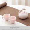 Teaware Sets Family Living Room Women's Single Person Easy Camping Jade Tea Pot Ceramic Set